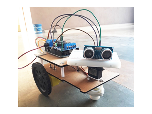 Obstacles avoiding robot