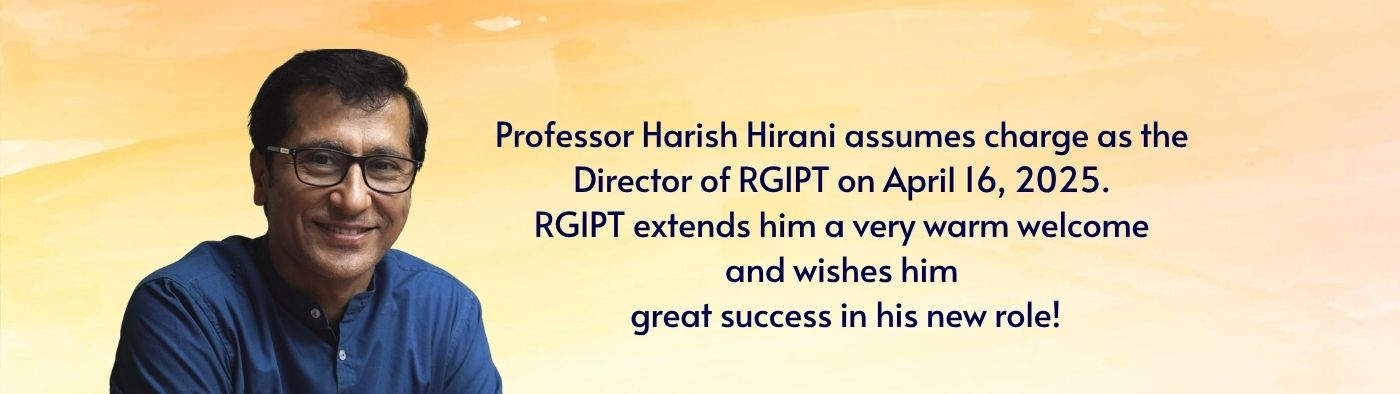 Professor Harish Hirani assumes charge as the Director of RGIPT || April 16, 2025