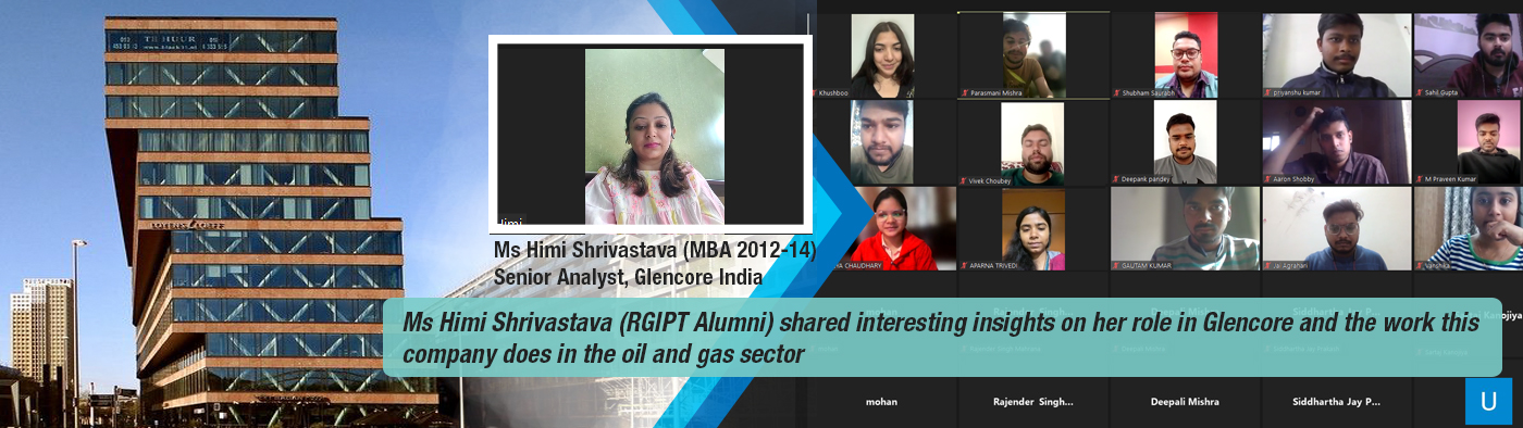 Ms Himi Shrivastava addressing MBA Students || December 17, 2022