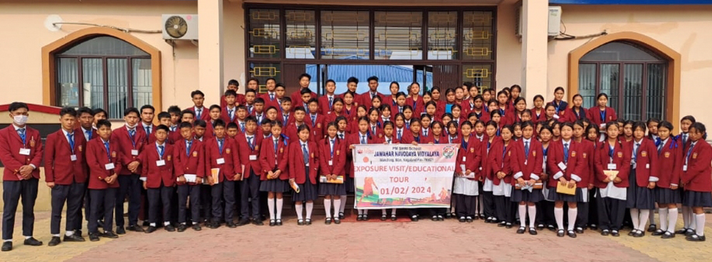 Educational tour visit by school students of JNV Mon District, Nagaland to AEI Sivasagar Campus