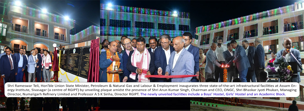 Glimpses from the Inauguration Ceremony of the Newly Unveiled Facilities (Boys' Hostel, Girls' Hostel, Academic Block) || Assam Energy Institute, Sivasagar, Assam || March 04, 2024