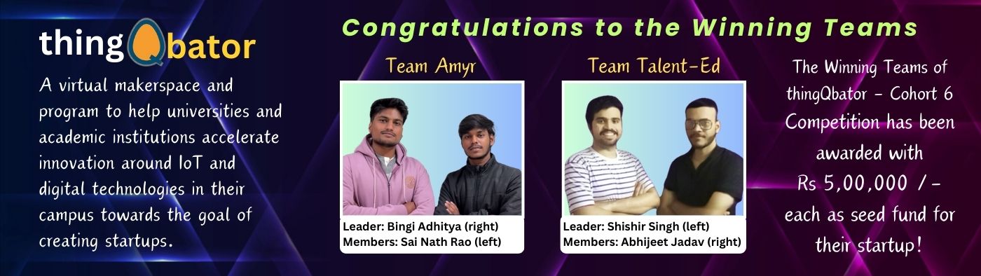 KUDOS to the Winning Teams of thingQbator