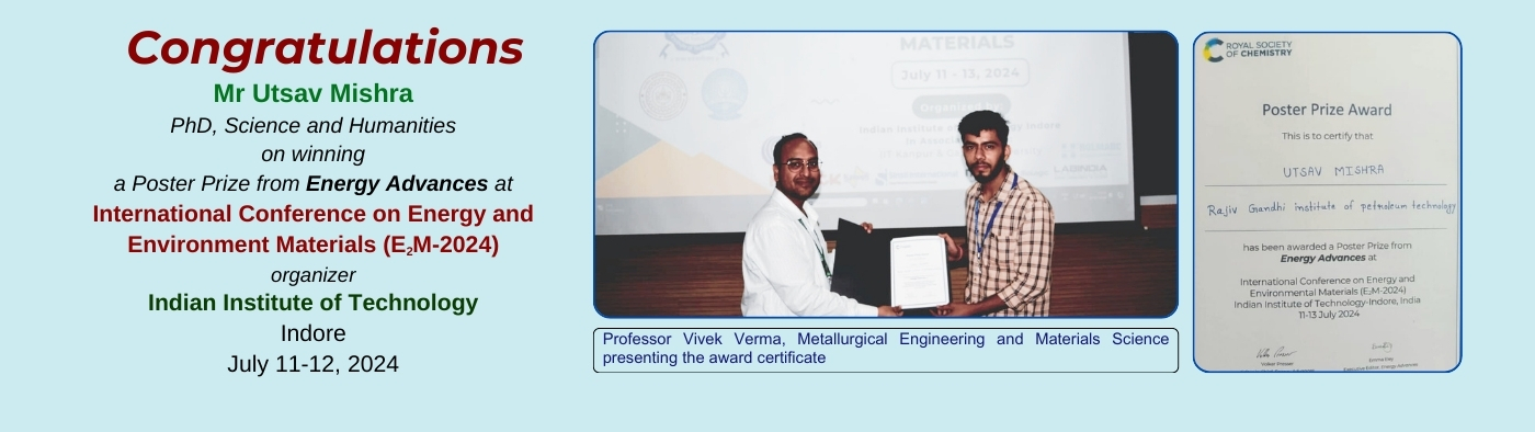 Congratulations and Kudos to Utsav Mishra