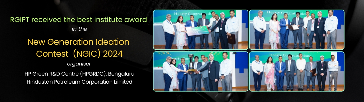 RGIPT received the Best Institute in the New Generation Ideation Contest 2024