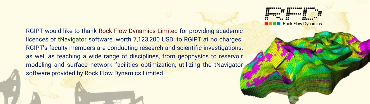 Many thanks to Rock Flow Dynamics Limited