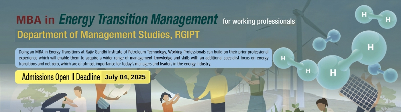 Admissions Open for MBA in Energy Transition Management for Working Professionals || Last date to Apply July 04, 2025
