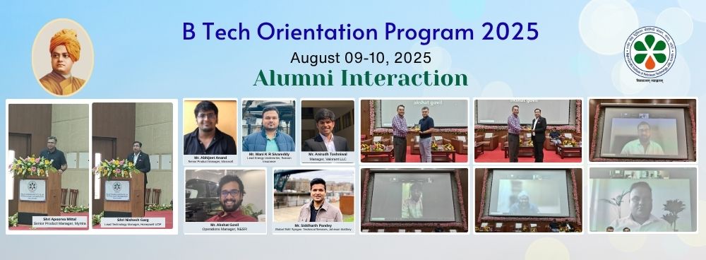 B Tech Orientation 2025 - Alumni Interaction