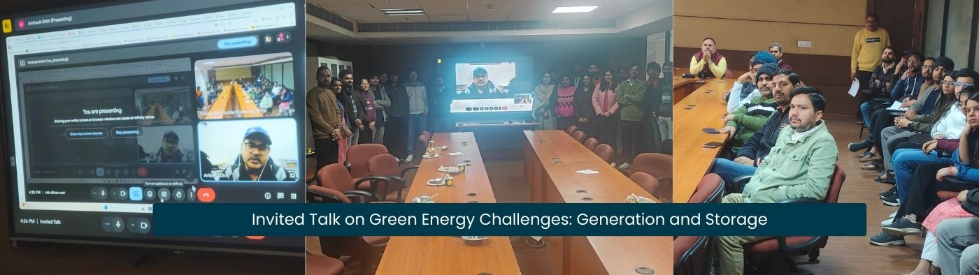 An insightful talk by Professor Ambesh Dixit, IIT Jodhpur || January 23, 2025