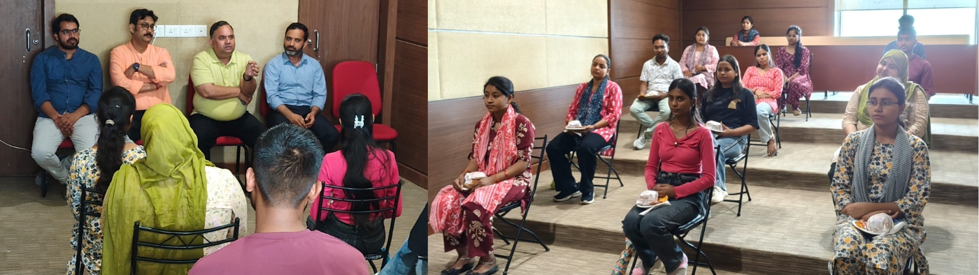 Interaction Session of the Internship Program for PG Students from Feroze Gandhi Degree College at the Department of Energy and Human Sciences