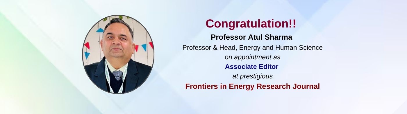 Kudos to Professor Atul Sharma!