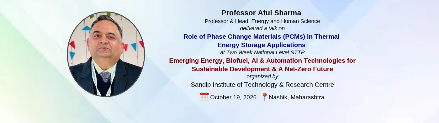 KUDOS to Professor Atul Sharma