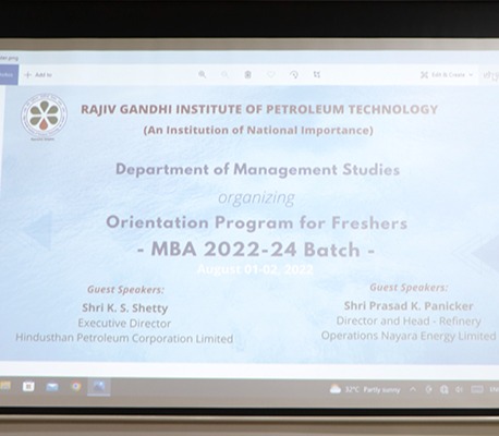 Orientation Programme for MBA 2022-2024 Batch