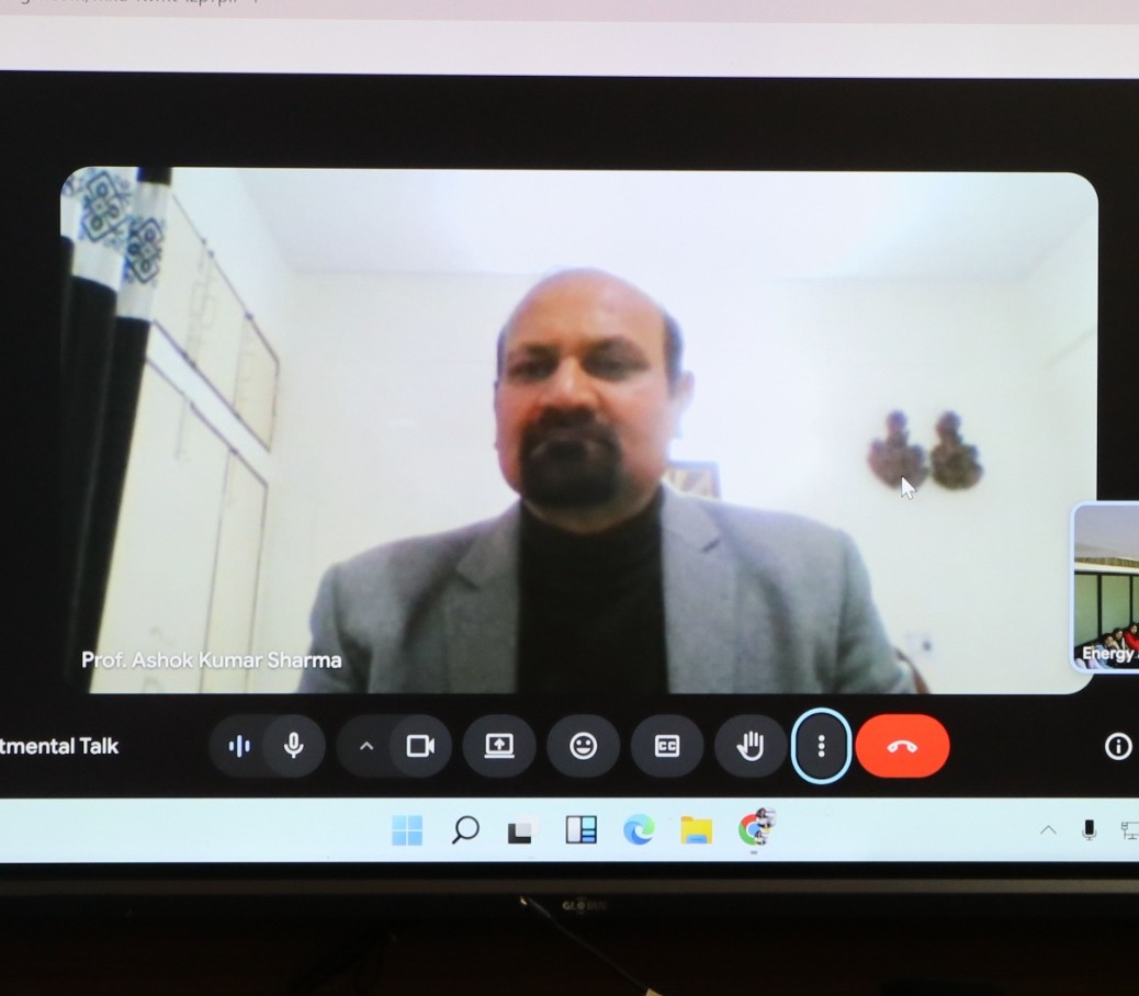 Invited Talk by Dr Ashok Sharma