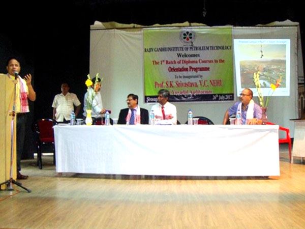 Deputy Commissioner, Sivasagar was addressing students at  Orientation Programme of 1st Batch of Diploma Course of RGIPT,   Assam centre which was inaugurated by Vice Chancellor, NEHU