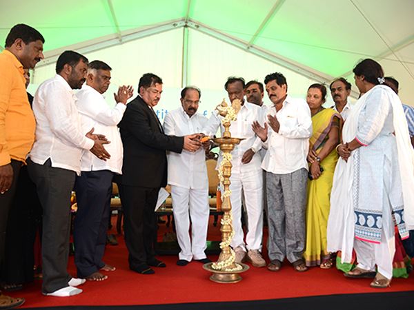 Bhoomi Pooja at Kambalipura Land Date: 05-08-2018