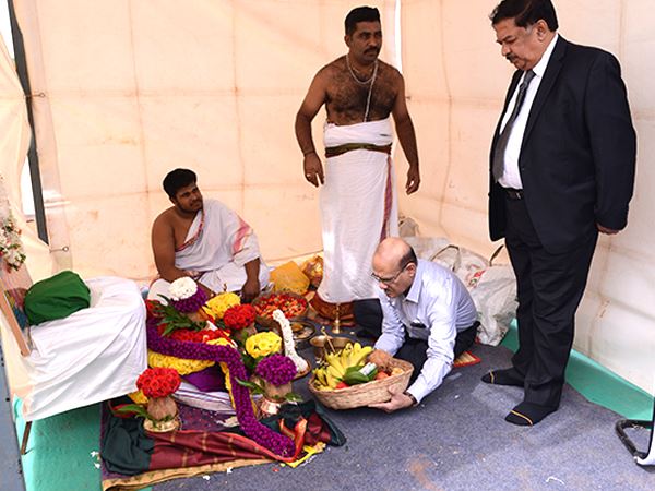Bhoomi Pooja at Kambalipura Land Date: 05-08-2018