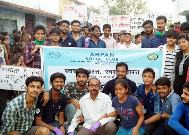 Swachh Bharat Rally &quot;Ek Kadum Swachhta Ki Ore&quot; by ARPAN - RGIPT social club