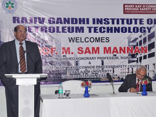 A talk on ‘Process Safety’ by Prof. M. Sam Mannan