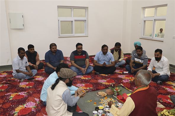 Inauguration Puja of Workshop cum Incubation Center Building