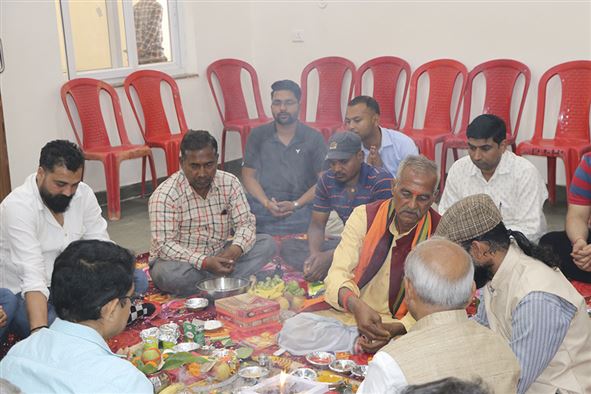 Inauguration Puja of Workshop cum Incubation Center Building