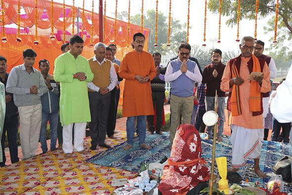 Inauguration of Narmadeshwar Mandir