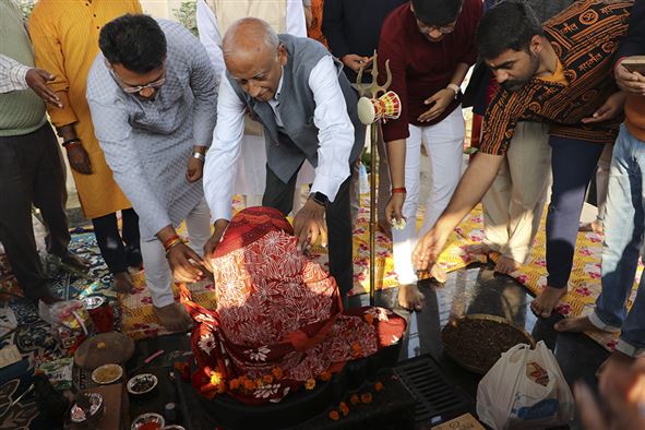 Inauguration of Narmadeshwar Mandir