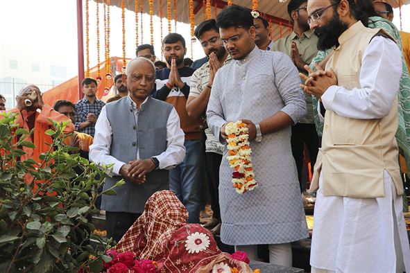 Inauguration of Narmadeshwar Mandir