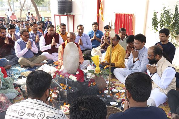 Inauguration of Narmadeshwar Mandir