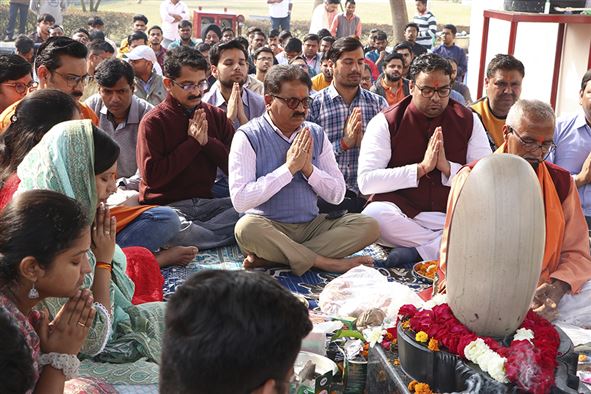 Inauguration of Narmadeshwar Mandir