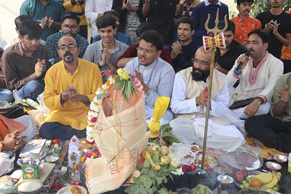 Inauguration of Narmadeshwar Mandir