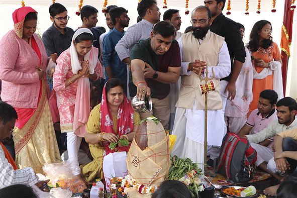 Inauguration of Narmadeshwar Mandir