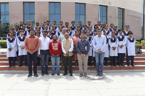 Visit of JNV students under DST Vigyan Jyoti Programme