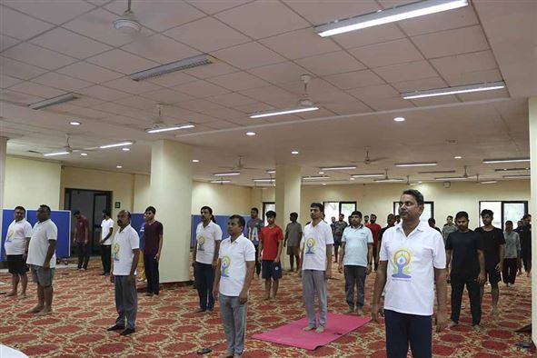 Celebration of Ninth International Yoga Day at RGIPT Jais