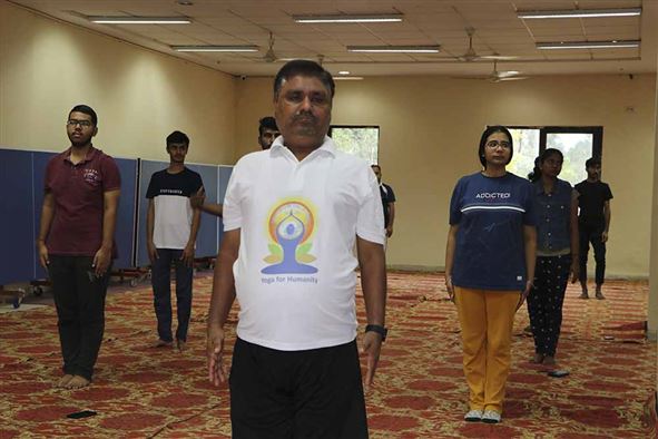 Celebration of Ninth International Yoga Day at RGIPT Jais
