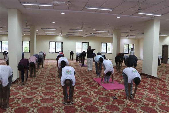 Celebration of Ninth International Yoga Day at RGIPT Jais