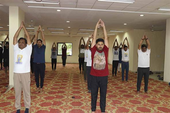 Celebration of Ninth International Yoga Day at RGIPT Jais