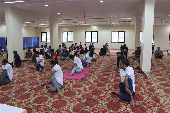 Celebration of Ninth International Yoga Day at RGIPT Jais