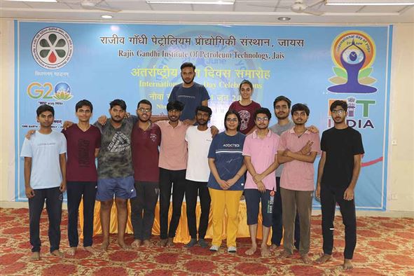 Celebration of Ninth International Yoga Day at RGIPT Jais